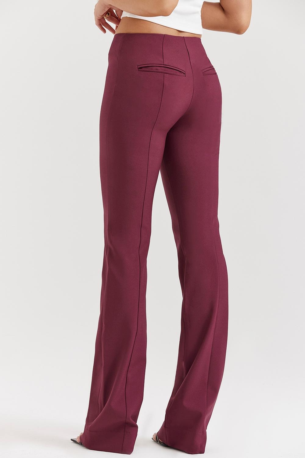 Lillie Wine Trousers Product Image