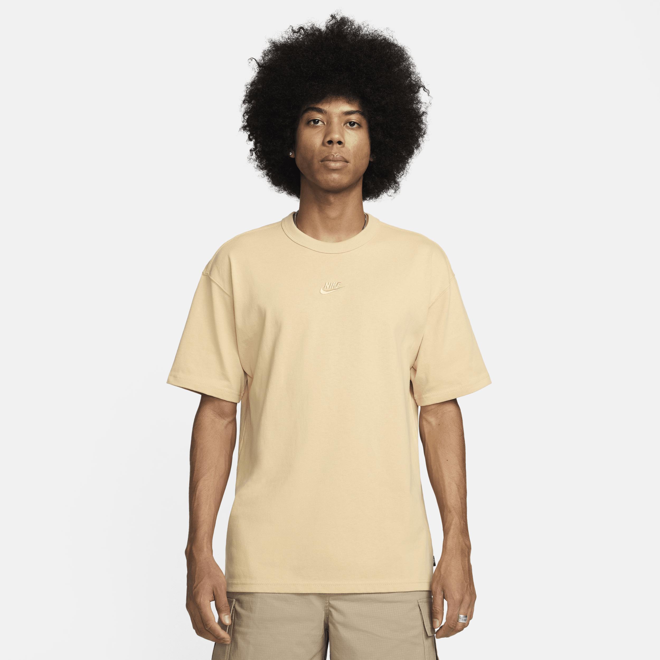 Nike Premium Essentials unisex oversized T-shirt in tan Product Image