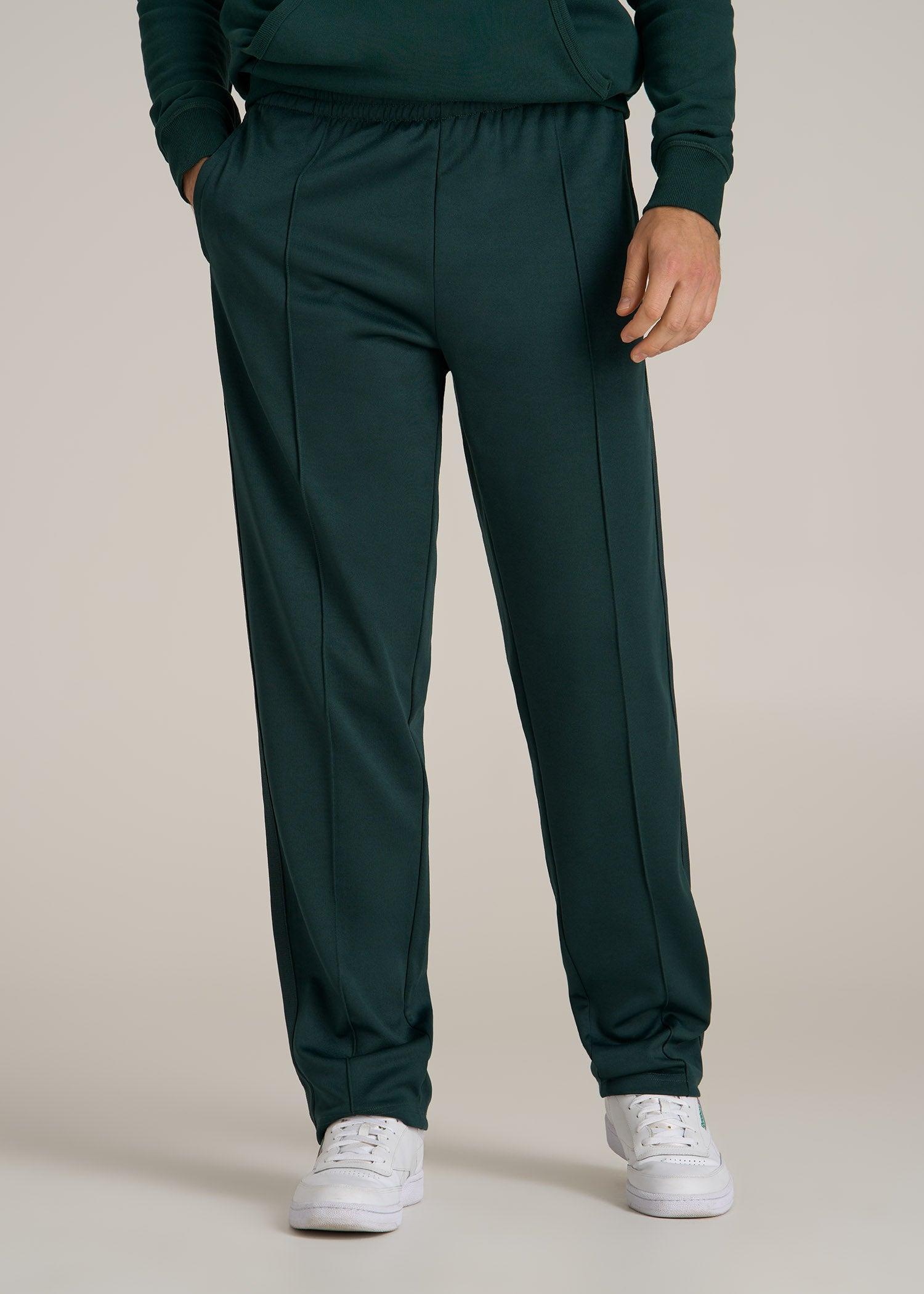 Tricot Extra-Long Track Pants for Tall Men in Emerald Male Product Image