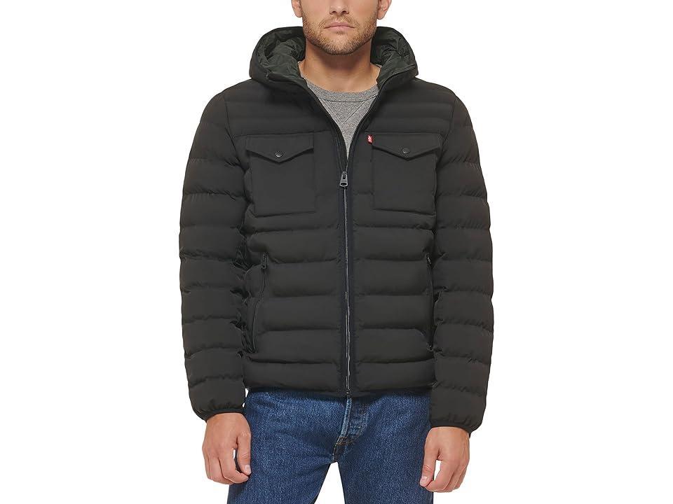 Levi's(r) Stretch Two-Pocket Quilted Jacket Men's Clothing Product Image