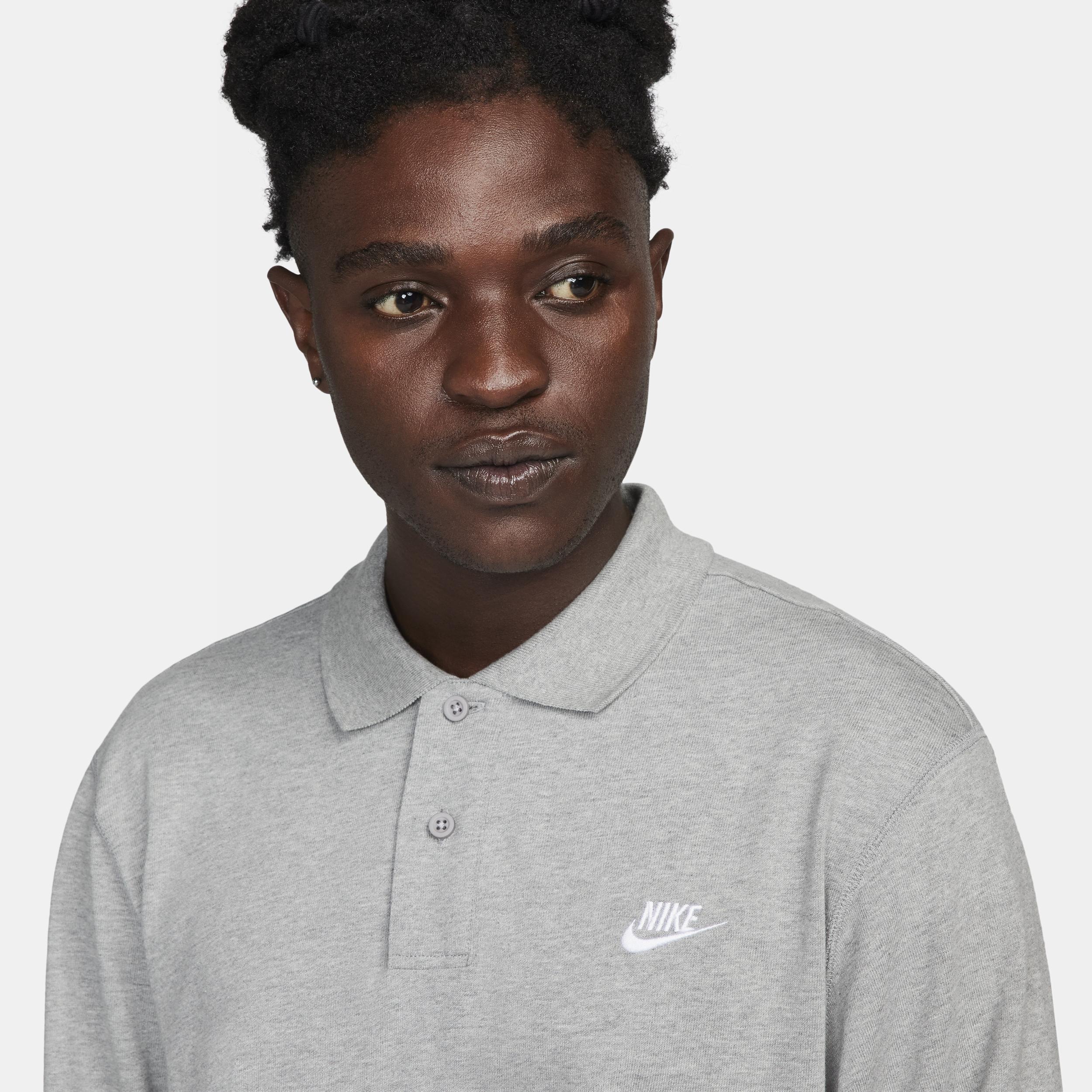 Nike Men's Club Long-Sleeve Knit Polo Product Image