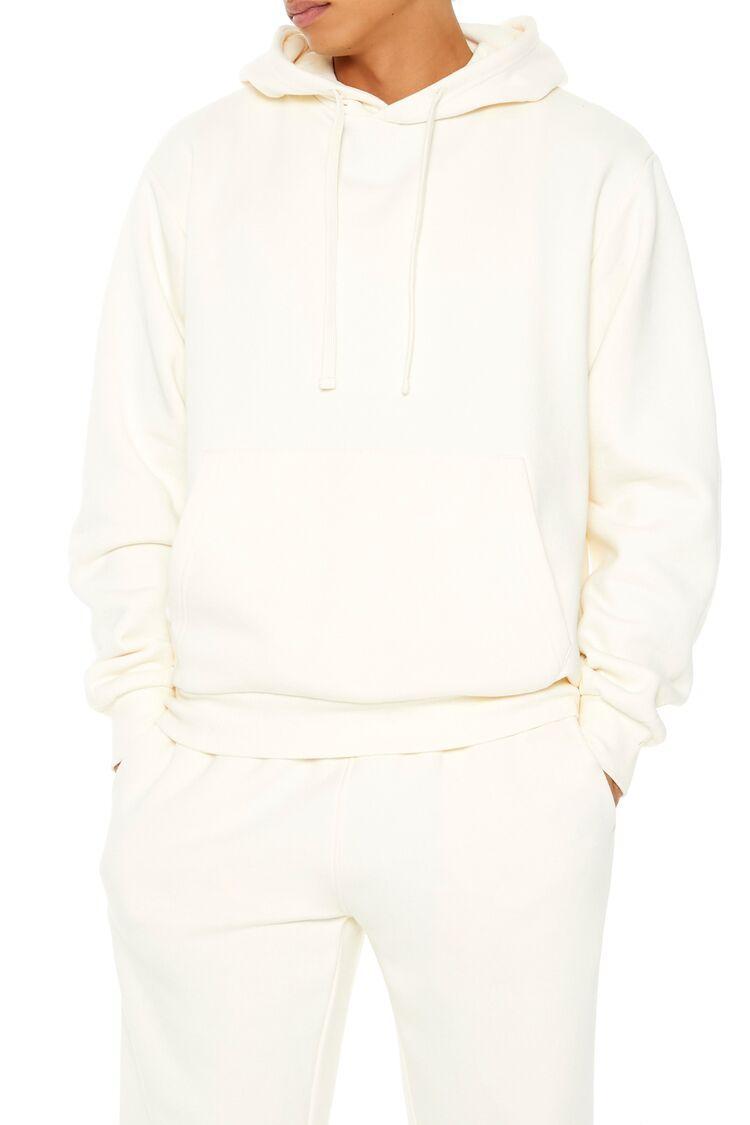 Cotton-Blend Drop-Sleeve Hoodie | Forever 21 Product Image