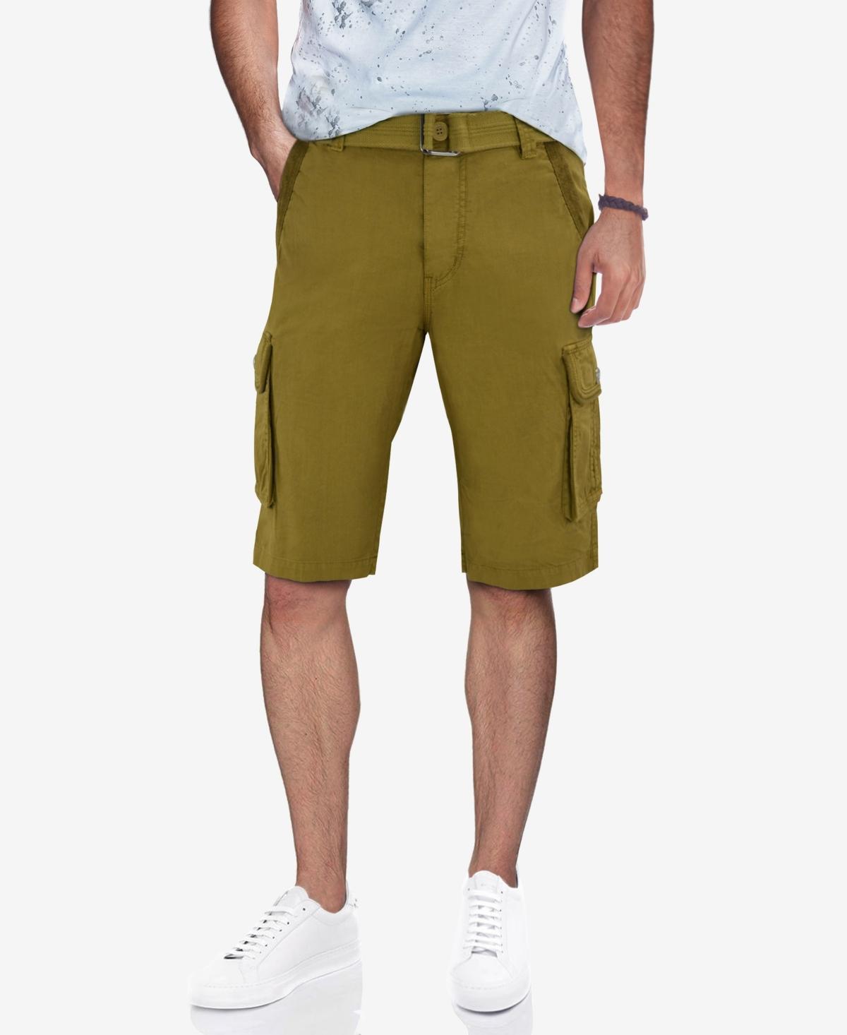 Mens Belted Twill Tape Cargo Shorts Product Image