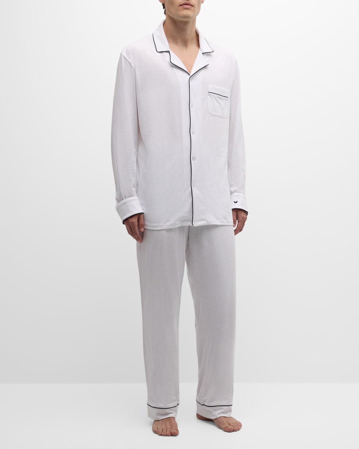 Men's Pima Cotton Long Pajama Set Product Image