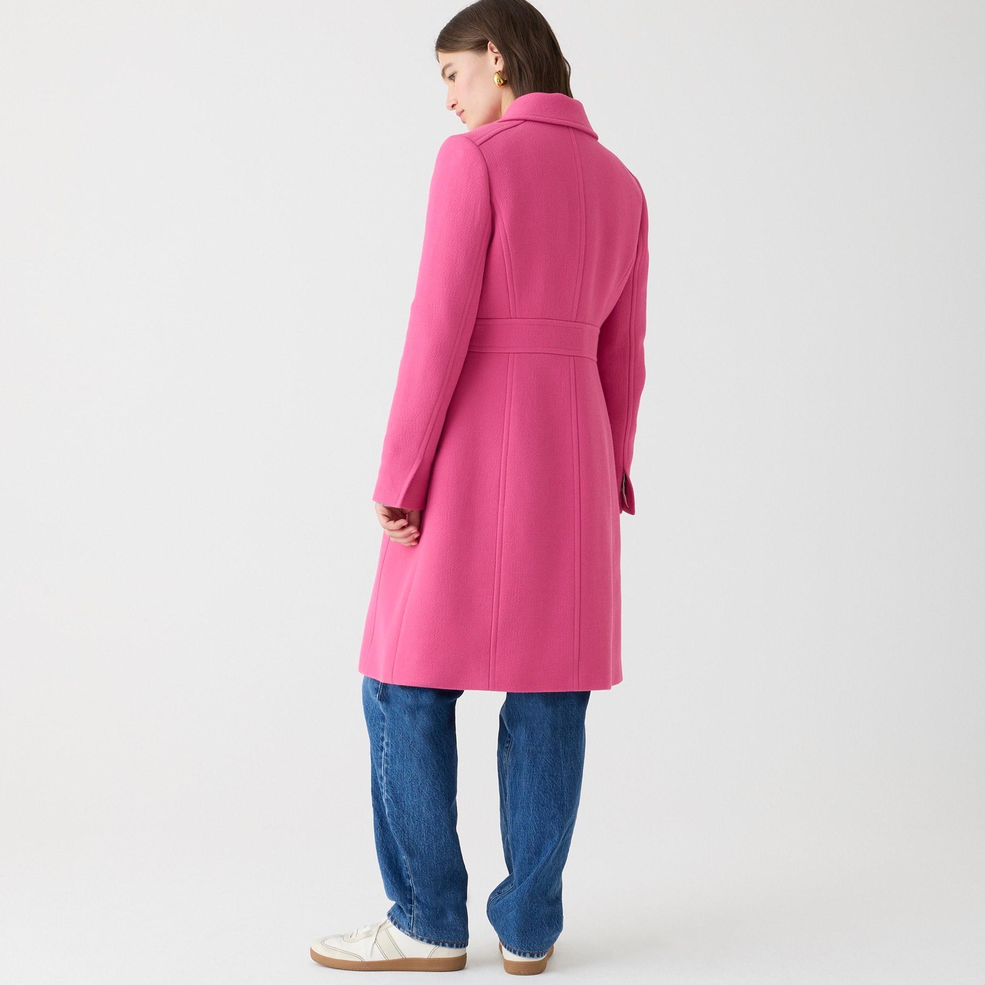 New lady day topcoat in Italian double-cloth wool blend Product Image