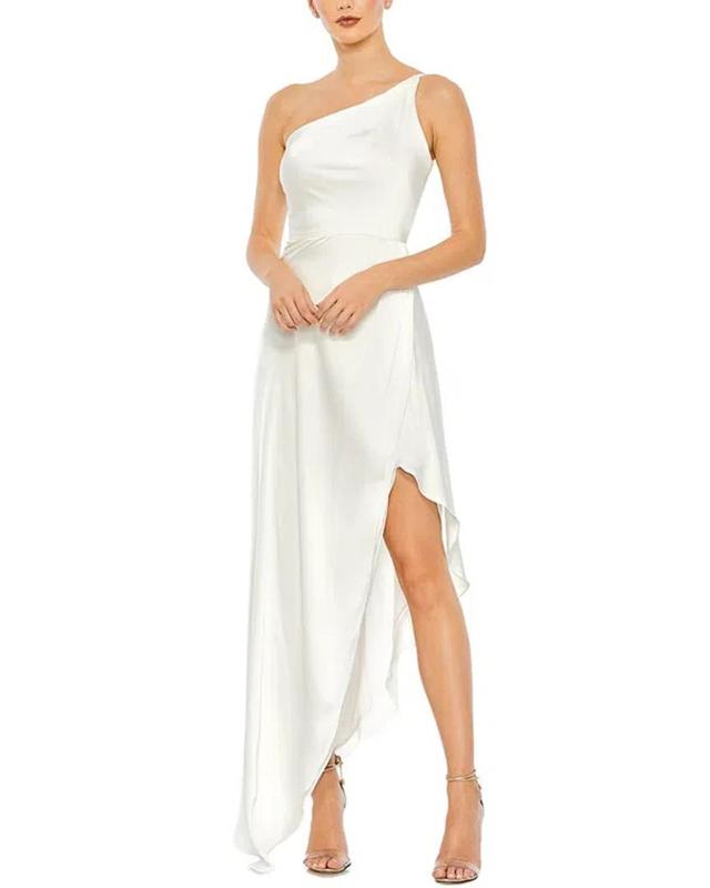 Column Gown In White Product Image