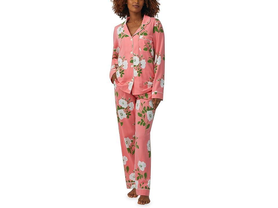 Bedhead PJs Long Sleeve Classic PJ Set (White Poppy) Women's Pajama Sets Product Image