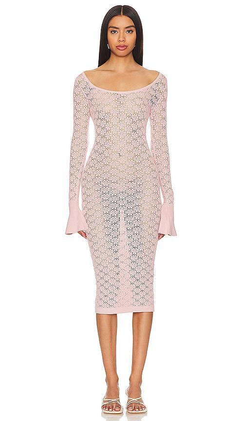 Netia Long Sleeve Midi Dress Product Image