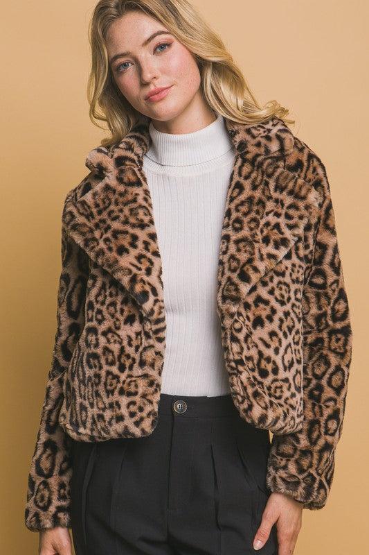 Leopard Fur Jacket Product Image