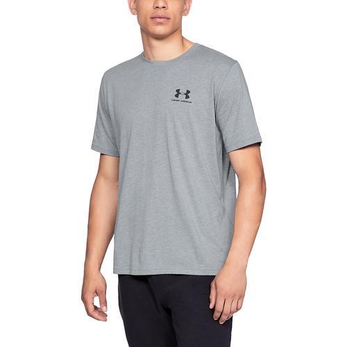 Under Armour Mens Under Armour Sportstyle Left Chest T-Shirt - Mens White/Black Product Image