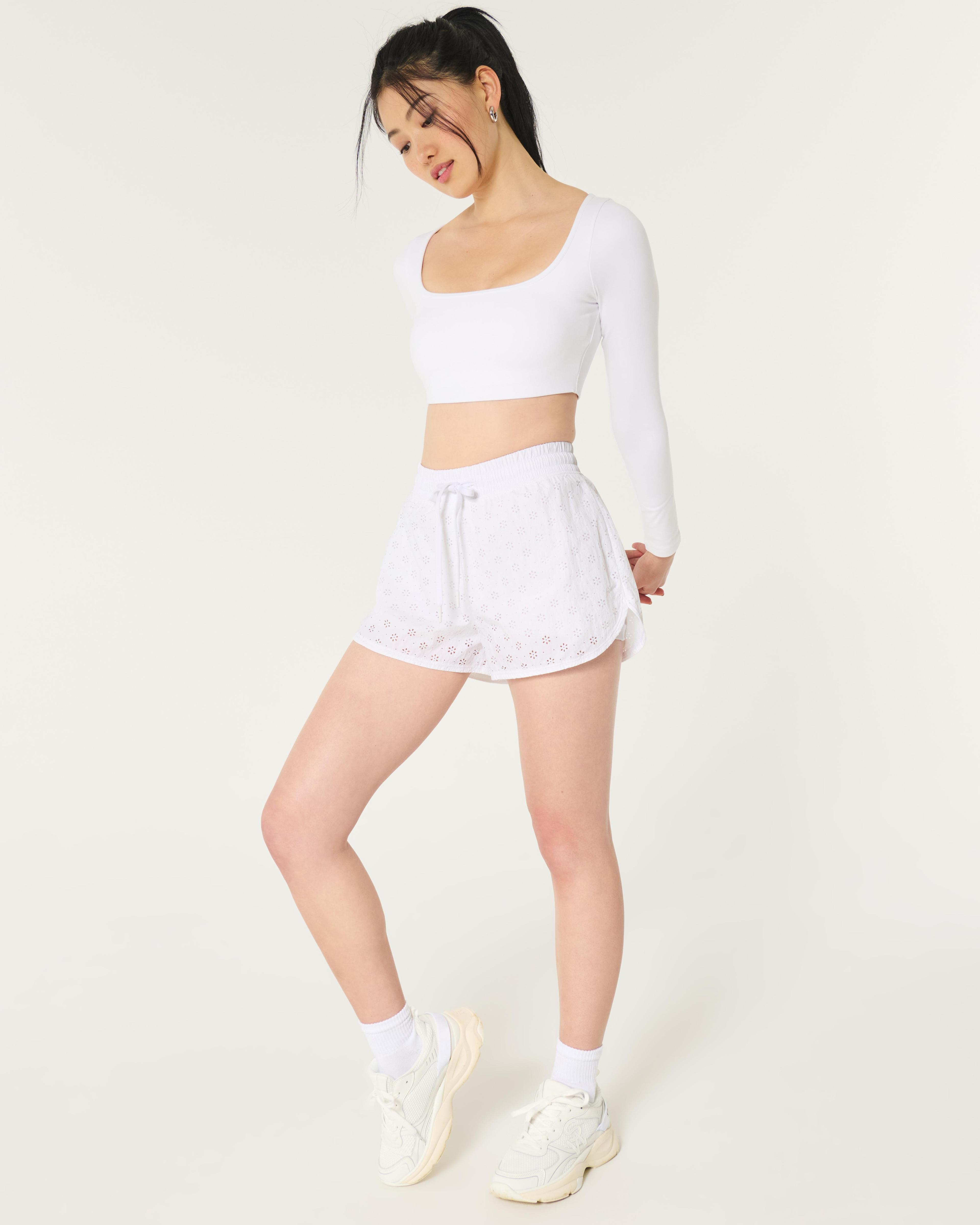 Gilly Hicks Active Eyelet Shorts Product Image