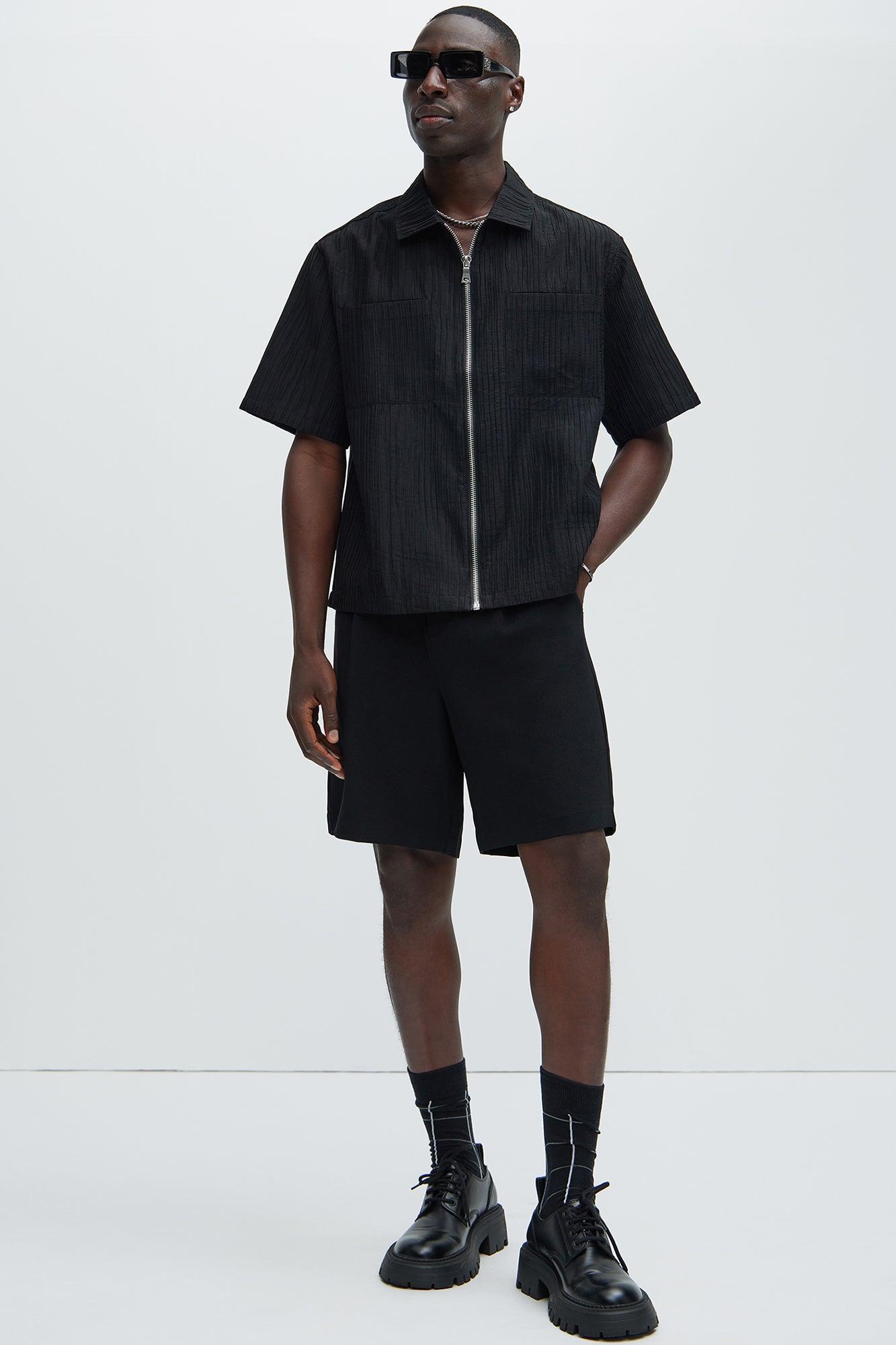 Niles Textured Shirt - Black Product Image