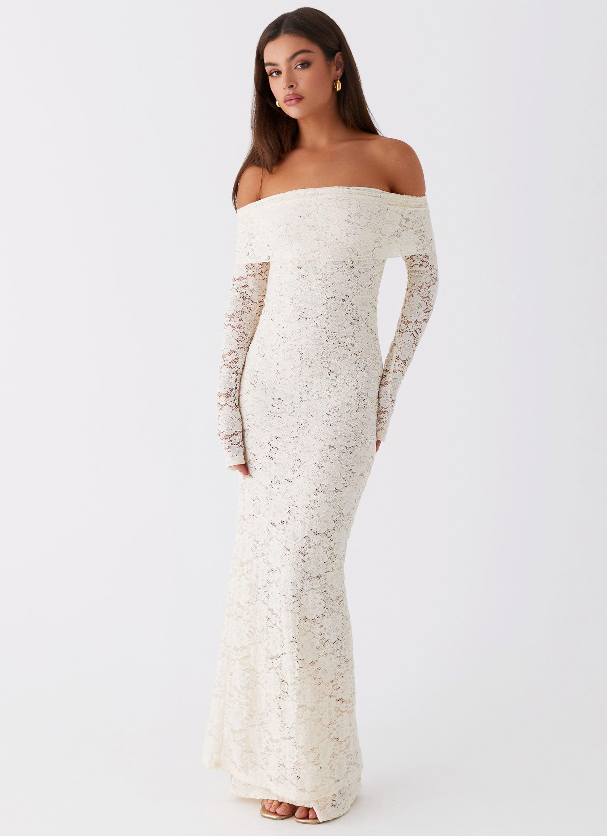 Yours Always Lace Maxi Dress - Ivory Product Image