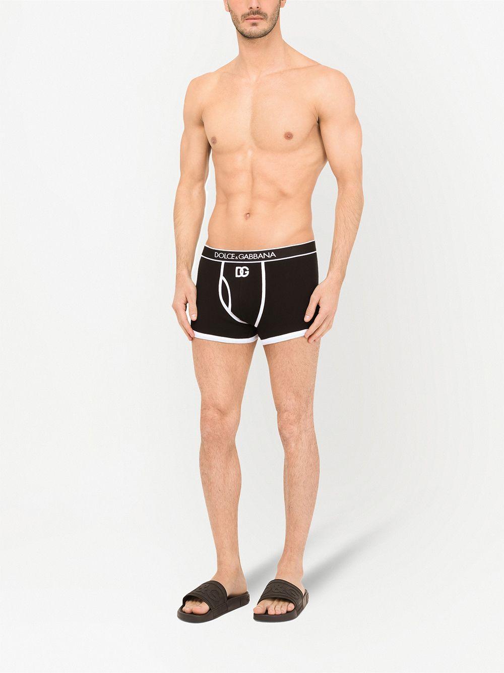 Black Contrast Logo Cotton Boxers Product Image