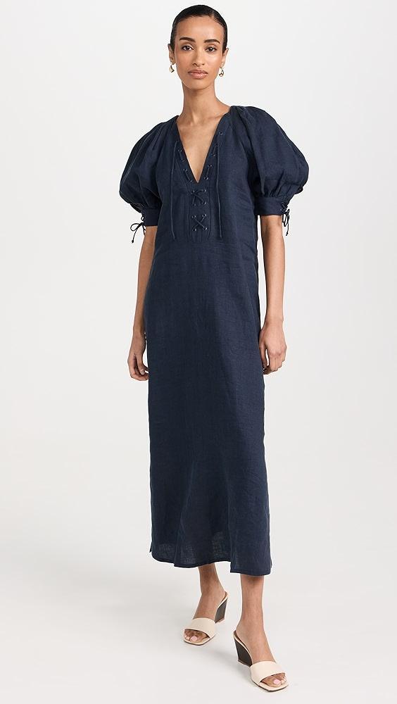 Sleeper Garden Dress in Navy | Shopbop Product Image