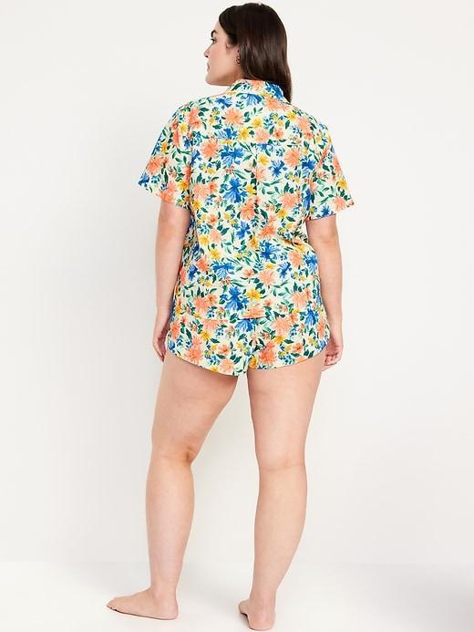 Poplin Pajama Short Set Product Image