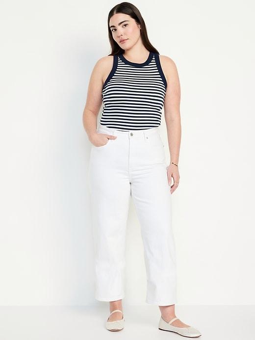 Extra High-Waisted Crop Wide-Leg Jeans Product Image