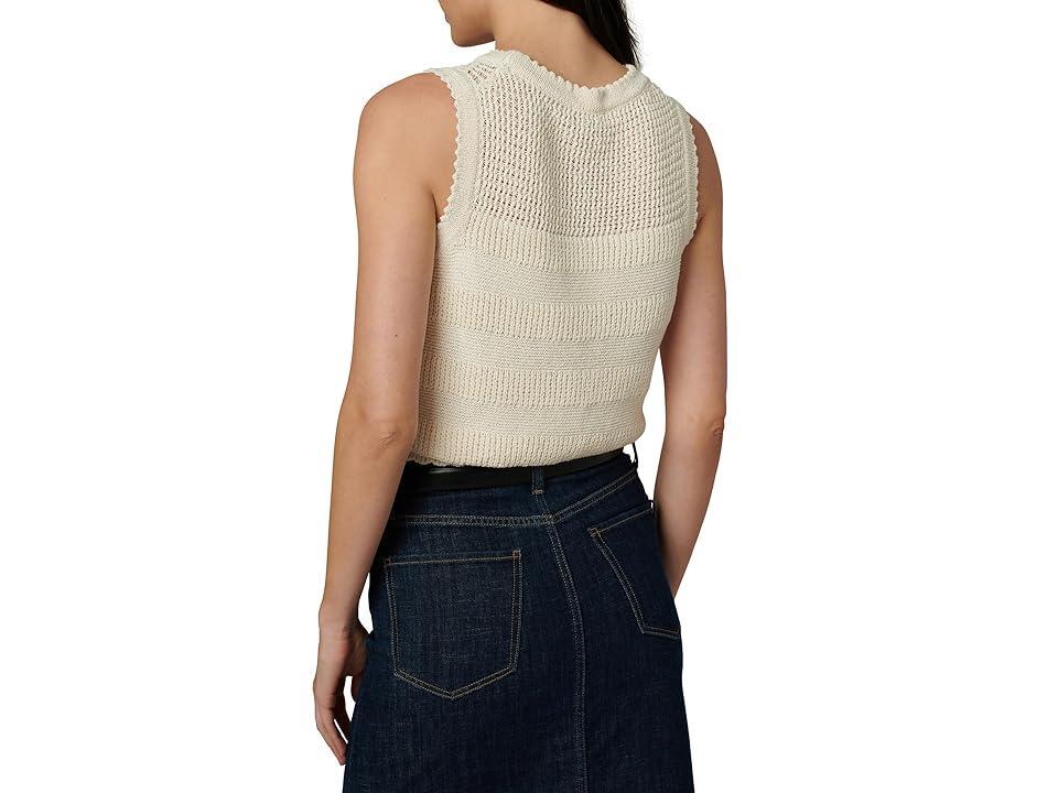 Joe's Jeans The Cameron Sleeveless Crochet Top (Milk) Women's Clothing Product Image