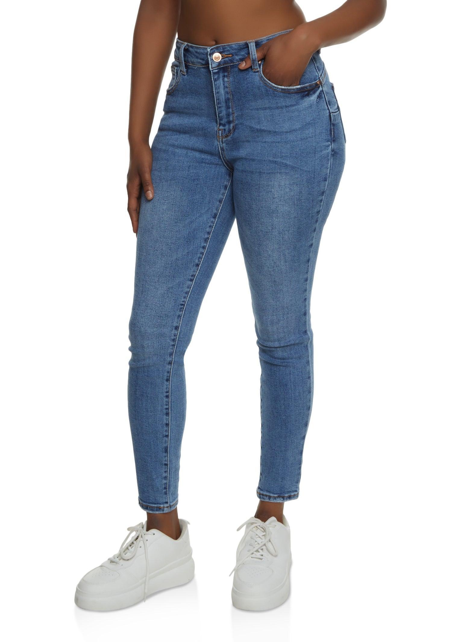 Womens WAX Cropped High Rise Skinny Jeans Product Image