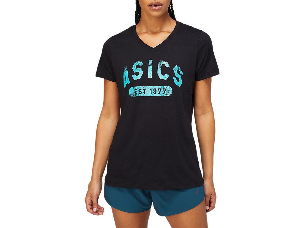 Womens Short Sleeve Est 1977 V-Neck Tee Product Image