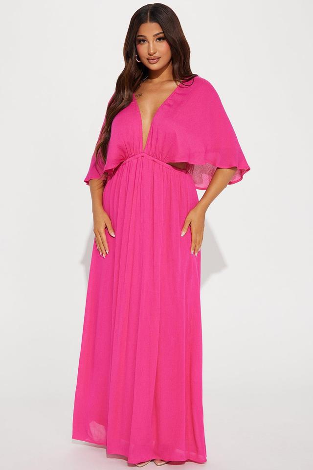 Vivienne Maxi Dress - Fuchsia Product Image