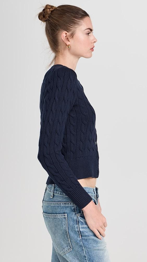 Polo Ralph Lauren Cotton Cable Long Sleeve Cardigan | Shopbop Product Image