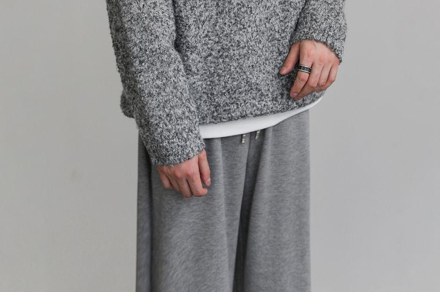 Notched Woollen Sweater Product Image