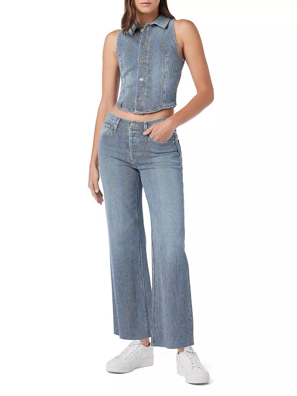 Rosie High-Rise Wide-Leg Ankle Jeans Product Image