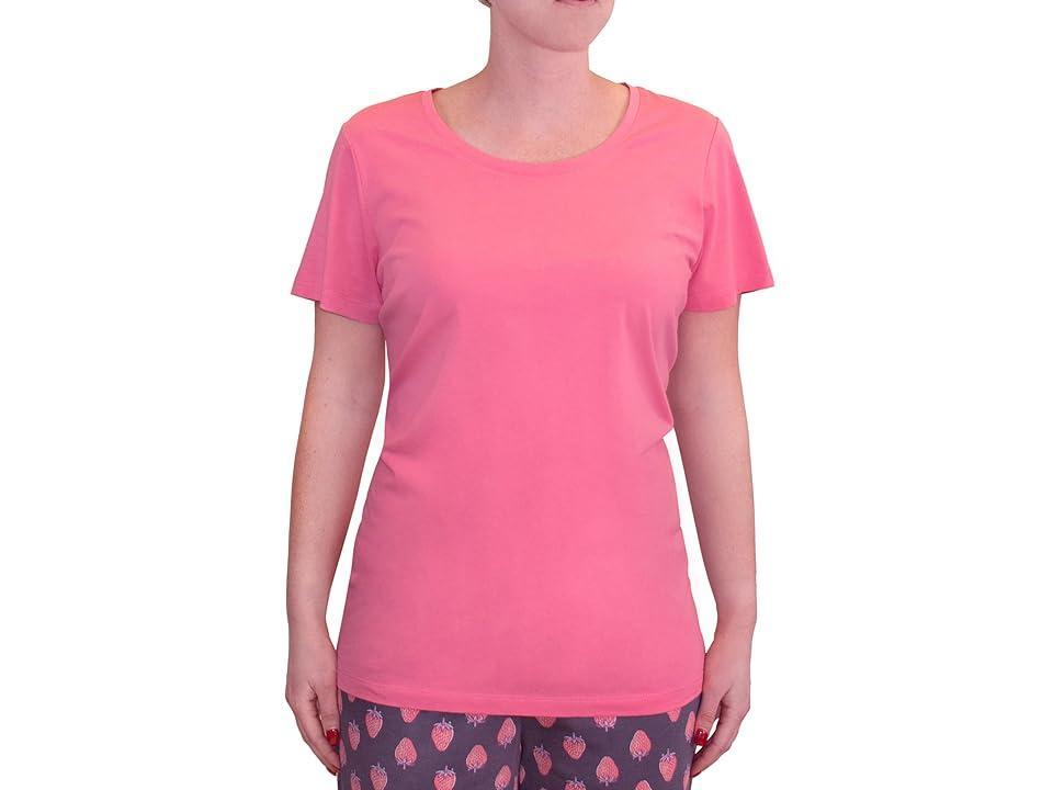 HUE Short Sleeve Scoop Neck Sleep Tee (Confetti) Women's Pajama Product Image