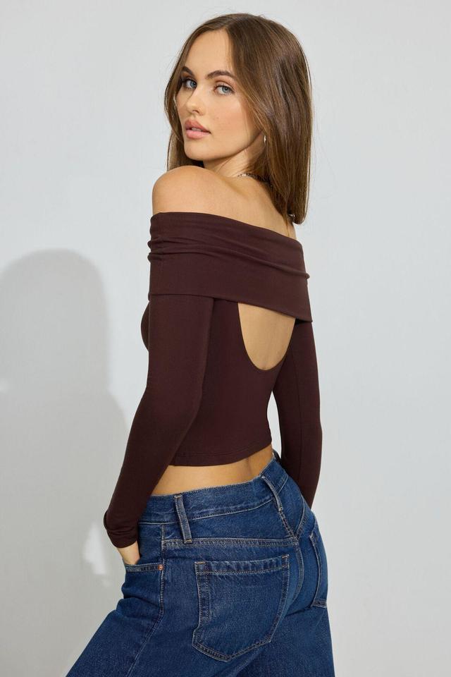 Open Back Long Sleeve Top Product Image