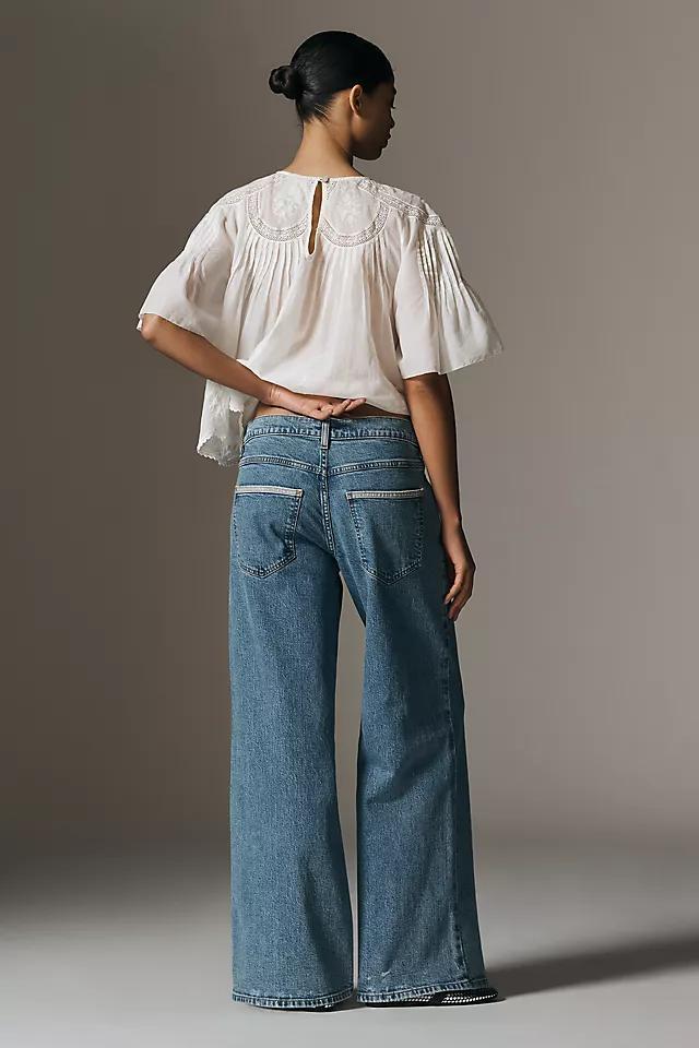 Pilcro Low-Rise Wide-Leg Jeans Product Image