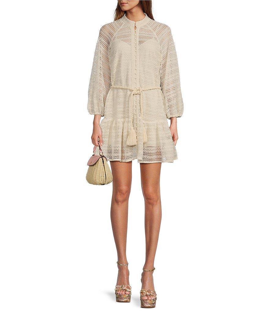 Antonio Melani Brynn Crochet Mock Neck Long Sleeve Dress product image