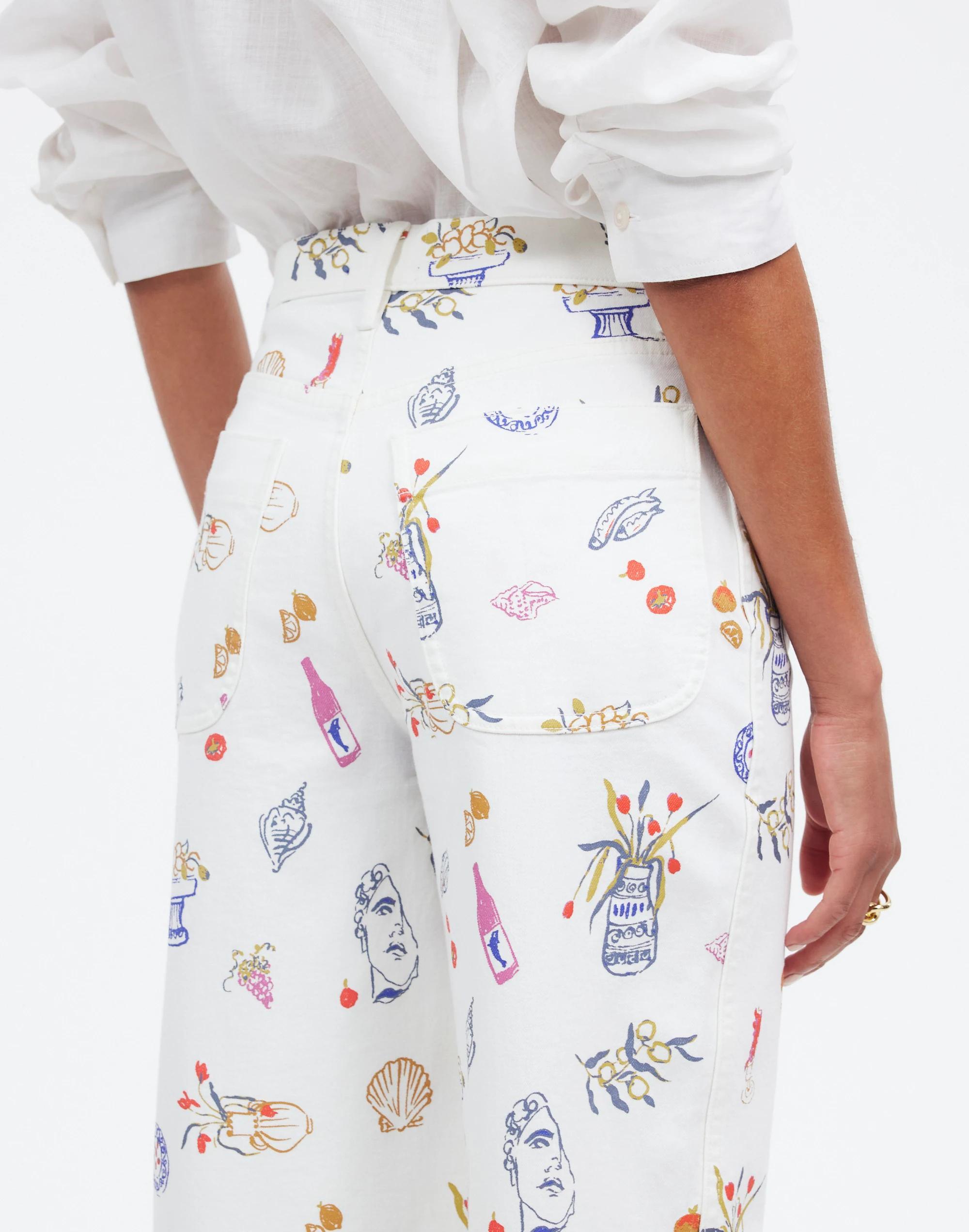 Madewell x Lisa Says Gah! The Perfect Vintage Wide-Leg Crop Jean: Printed Edition Product Image