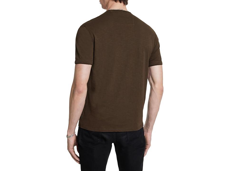 John Varvatos Miles V-Neck Tee K3595W24 (Dark ) Men's T Shirt Product Image