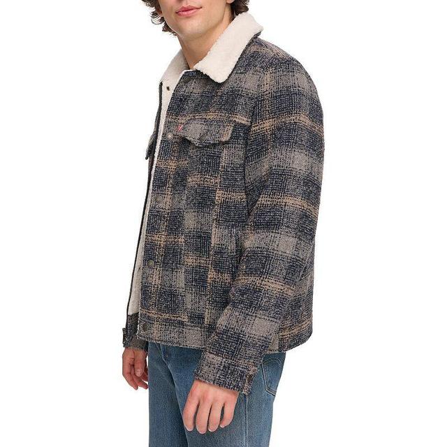 Mens Levis Faux Wool Sherpa Lined Trucker Jacket Product Image