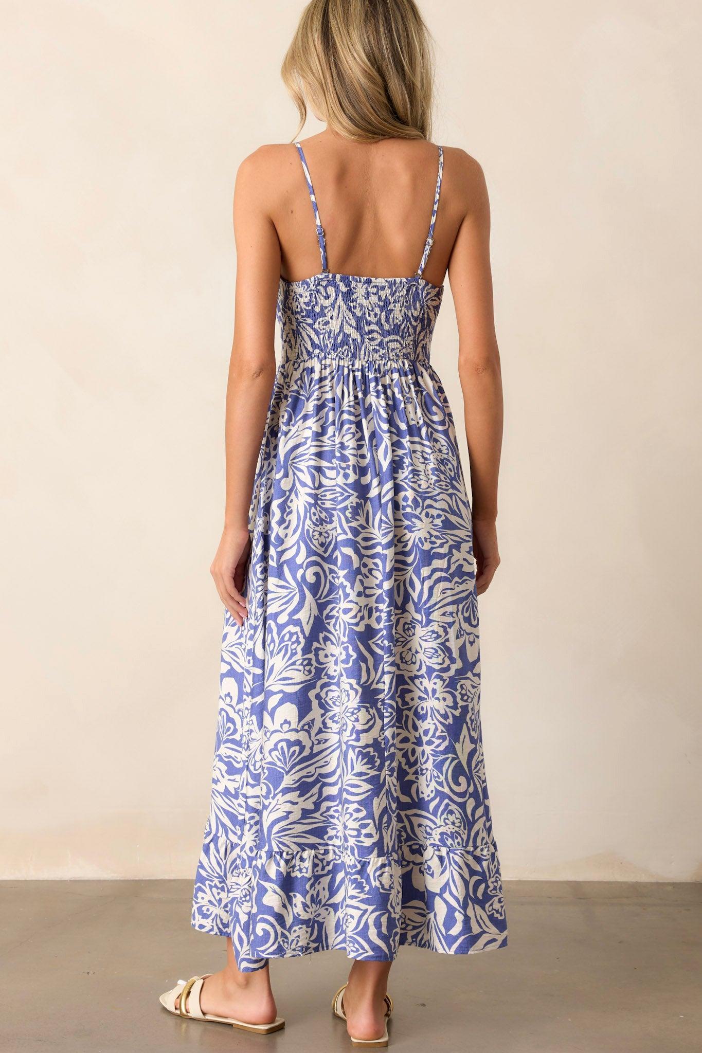 Sweet Jane Sky Blue Sleeveless Midi Dress Product Image