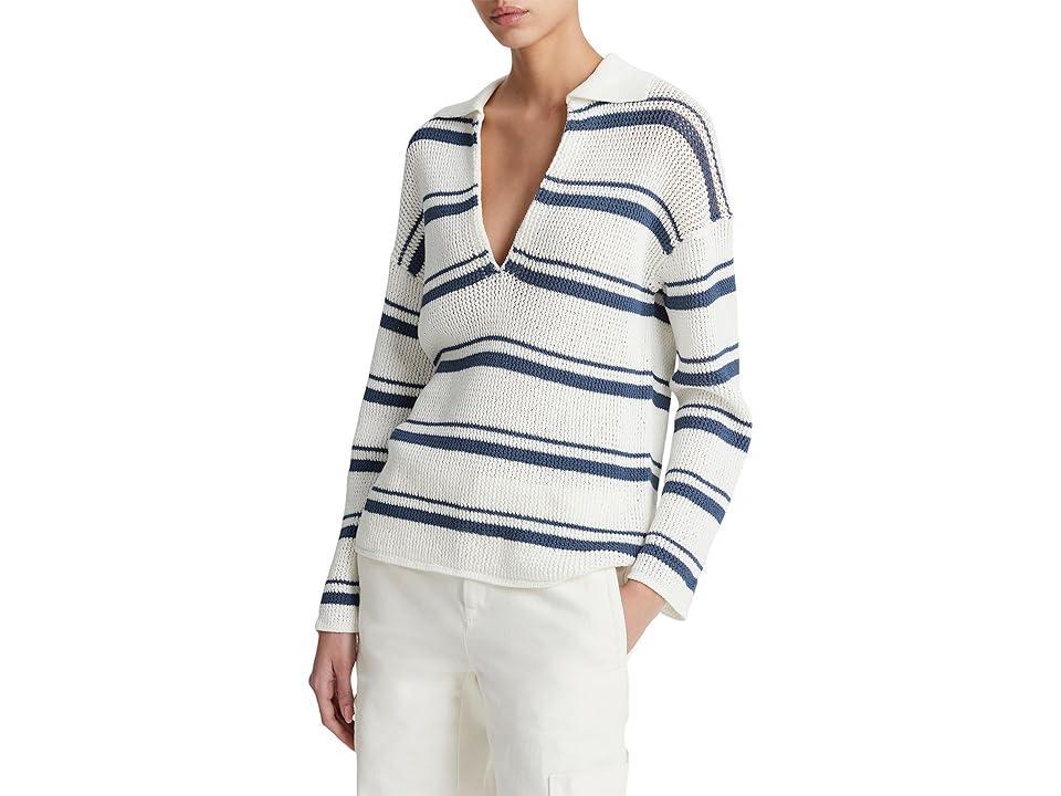 Racked Ribbed Stripe Pullover Sweater Product Image