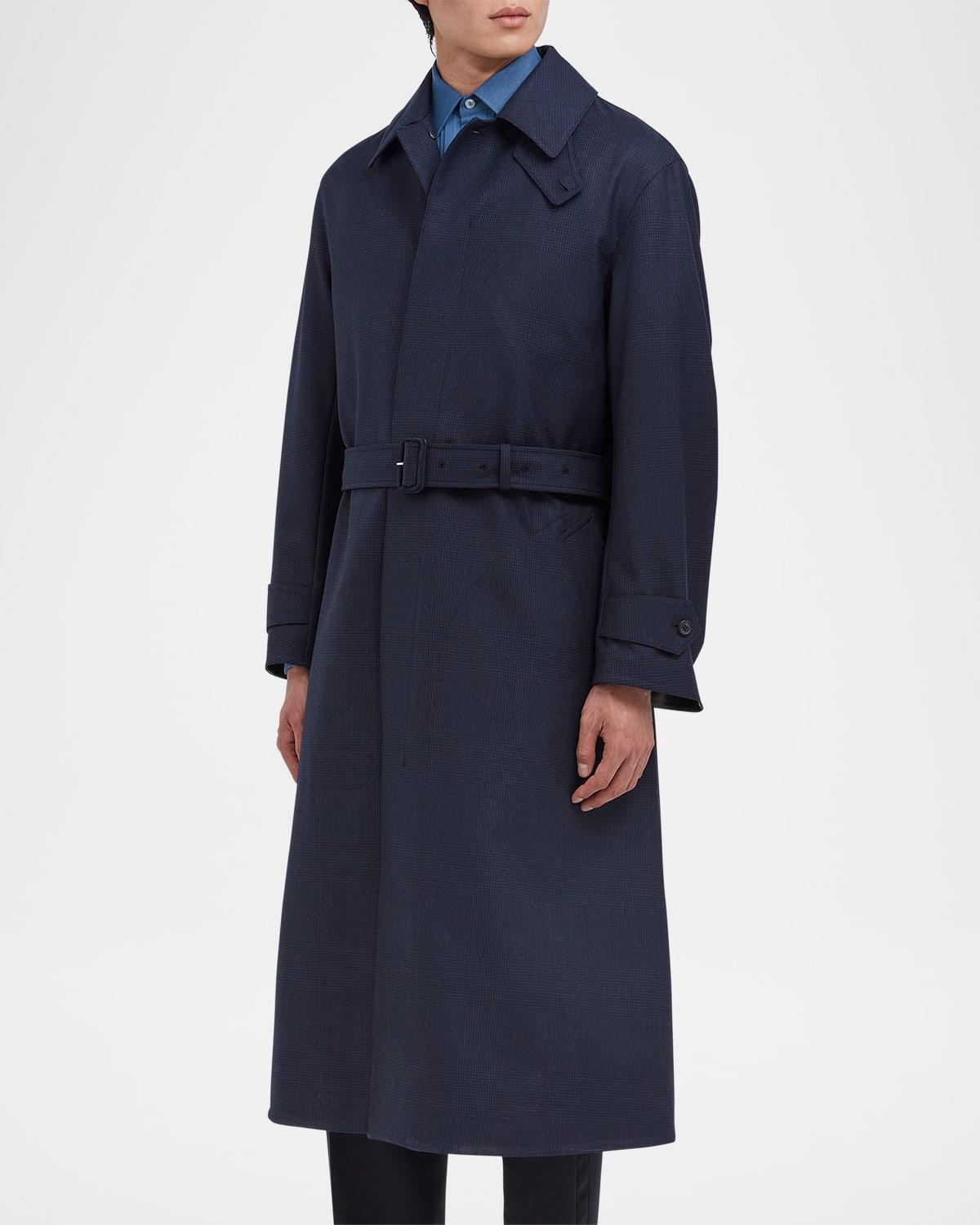 Mens Bonded Wool Trench Coat Product Image