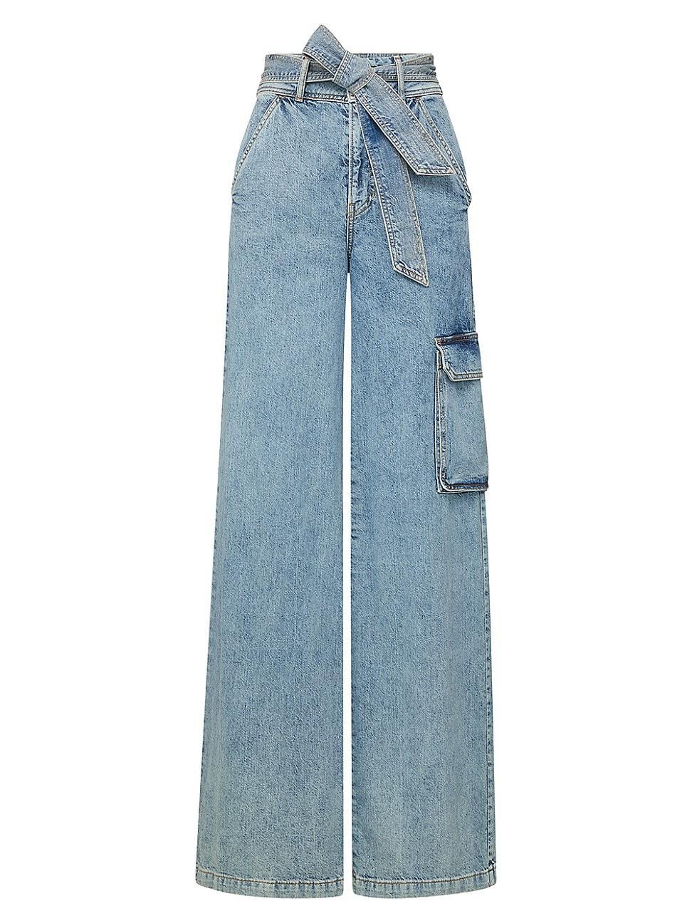 Veronica Beard Belisa Wide Leg Jeans in Silverwood Product Image