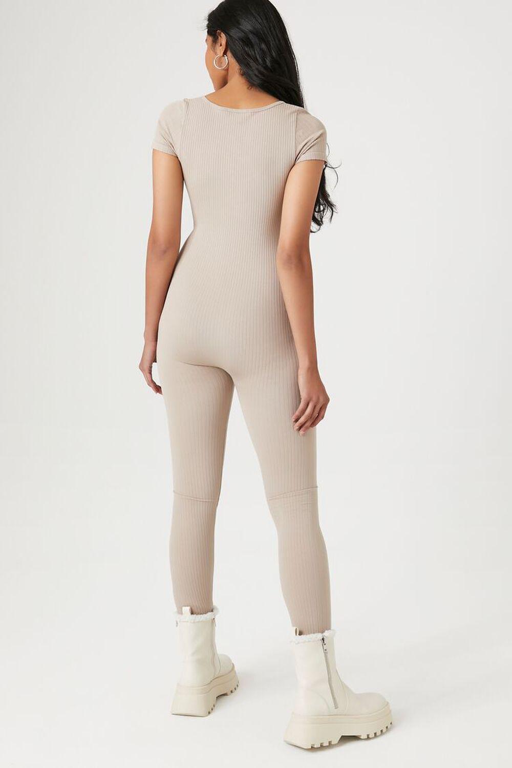 Seamless Short-Sleeve Jumpsuit | Forever 21 Product Image