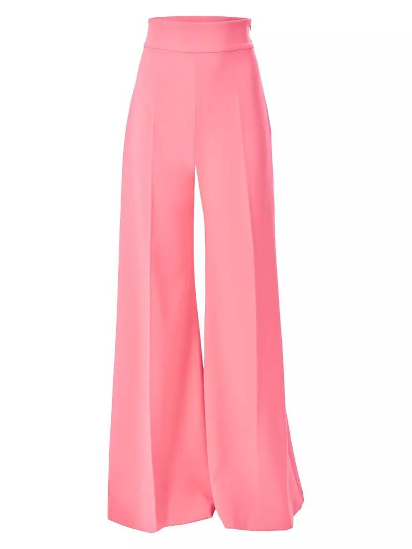 Stretch Wool High-Rise Wide-Leg Pants product image