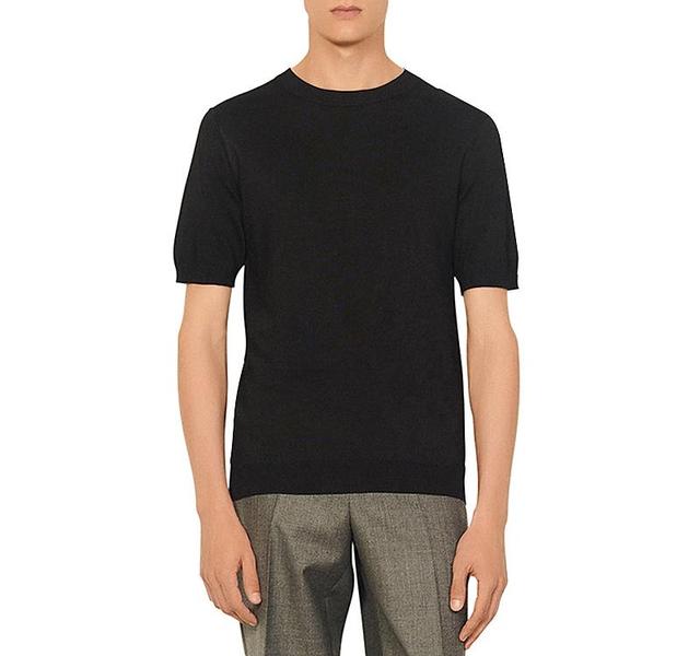 Sandro Pablo Solid Knit Tee Product Image