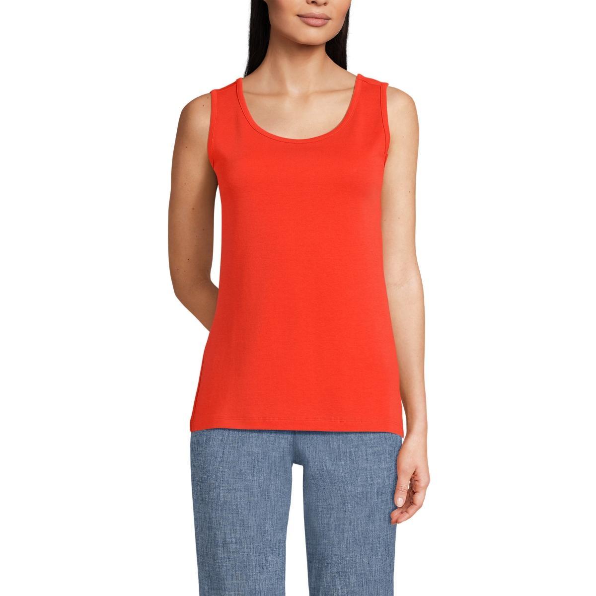 Lands End Womens Cotton Tank Top Product Image