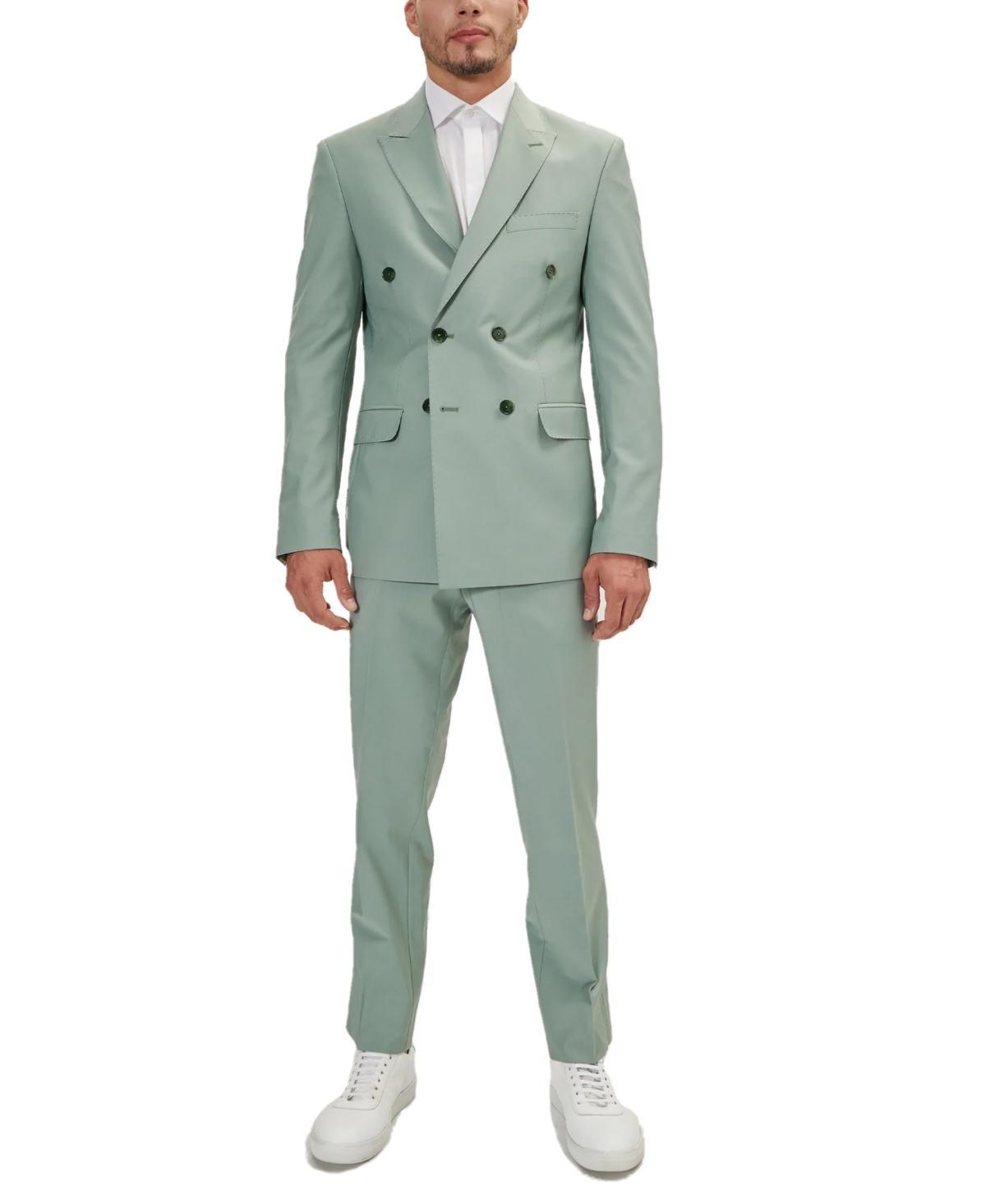 Ron Tomson Mens Modern Double Breasted, 2-Piece Suit Set Product Image