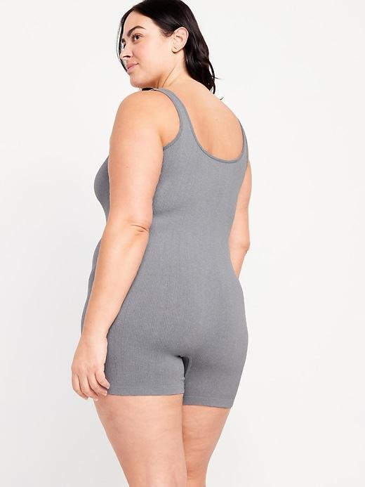 Seamless Rib-Knit Bodysuit -- 6-inch inseam Product Image