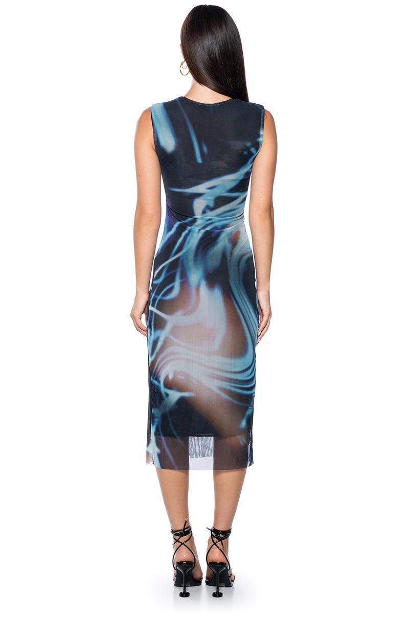 PISCES MESH MIDI DRESS Product Image