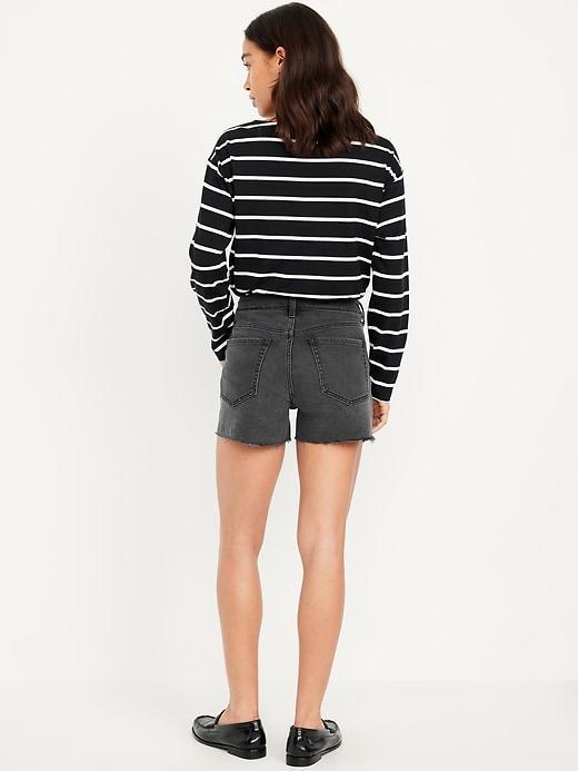 High-Waisted OG Jean Cut-Off Shorts -- 3-inch inseam Product Image