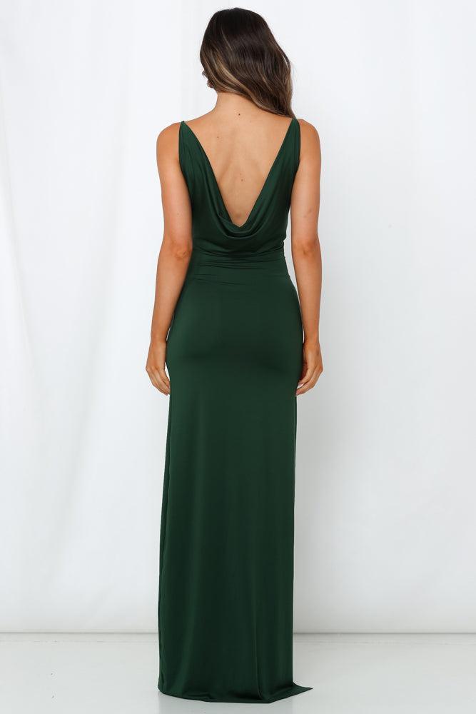 Bullseye Maxi Dress Forest Green Product Image