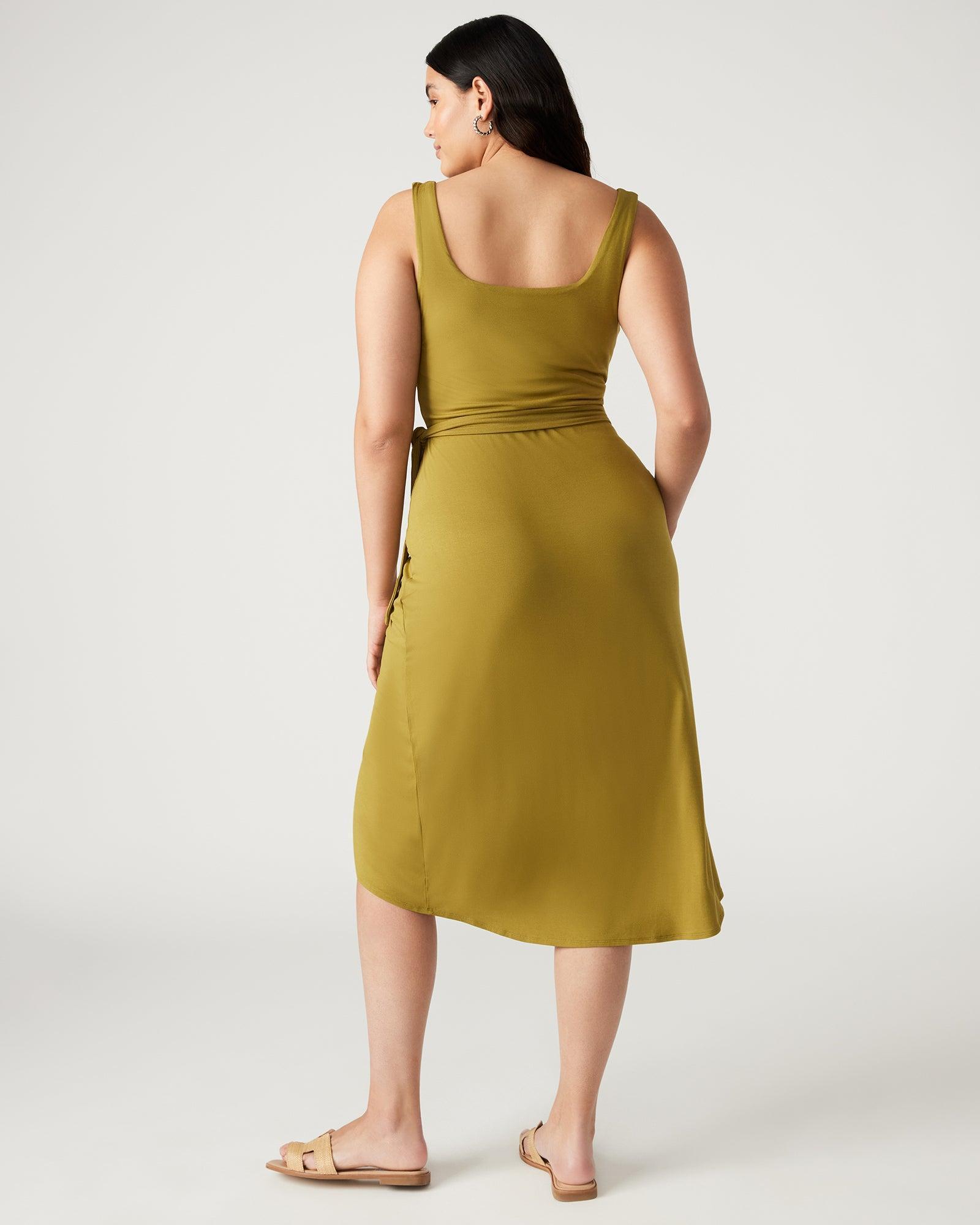 RHEA DRESS OLIVE Female Product Image