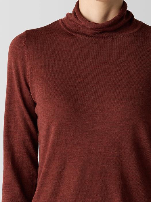 Fine Merino Turtleneck Top in Regenerative Wool Product Image